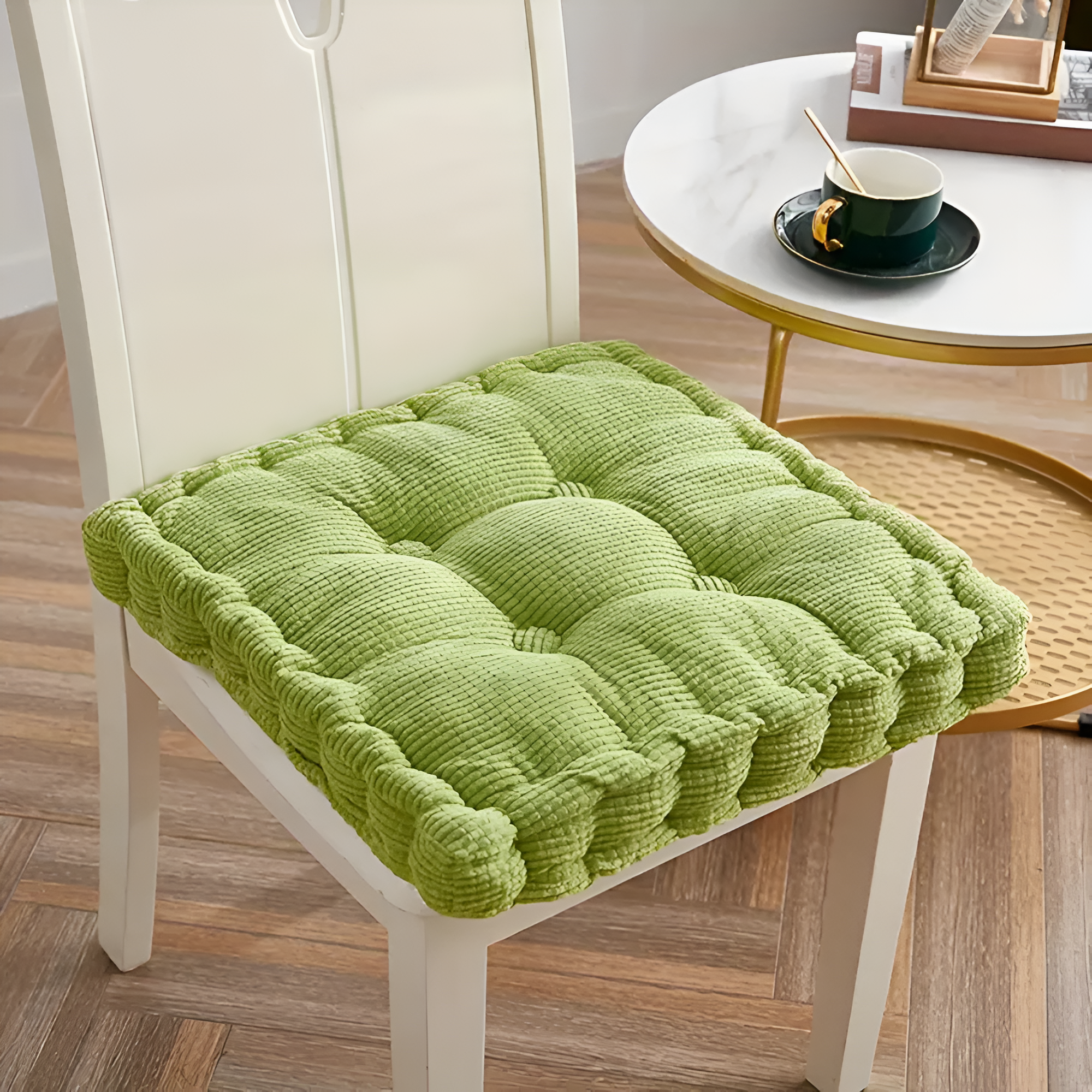 Stackable Corduroy Chair Cushions