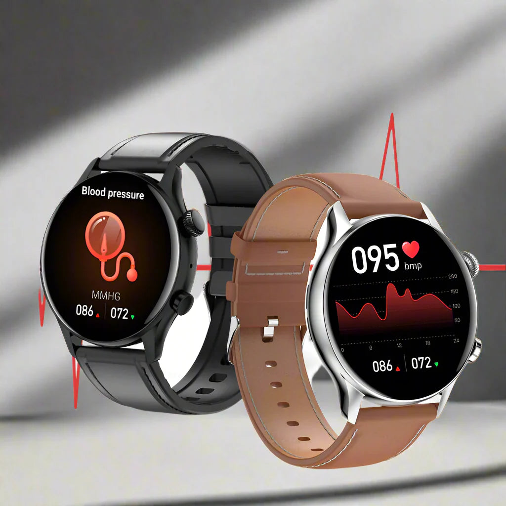 Lynx AMOLED Smartwatch – HD displej, Bluetooth hovory, fitness tracker, IP68 vodotěsný