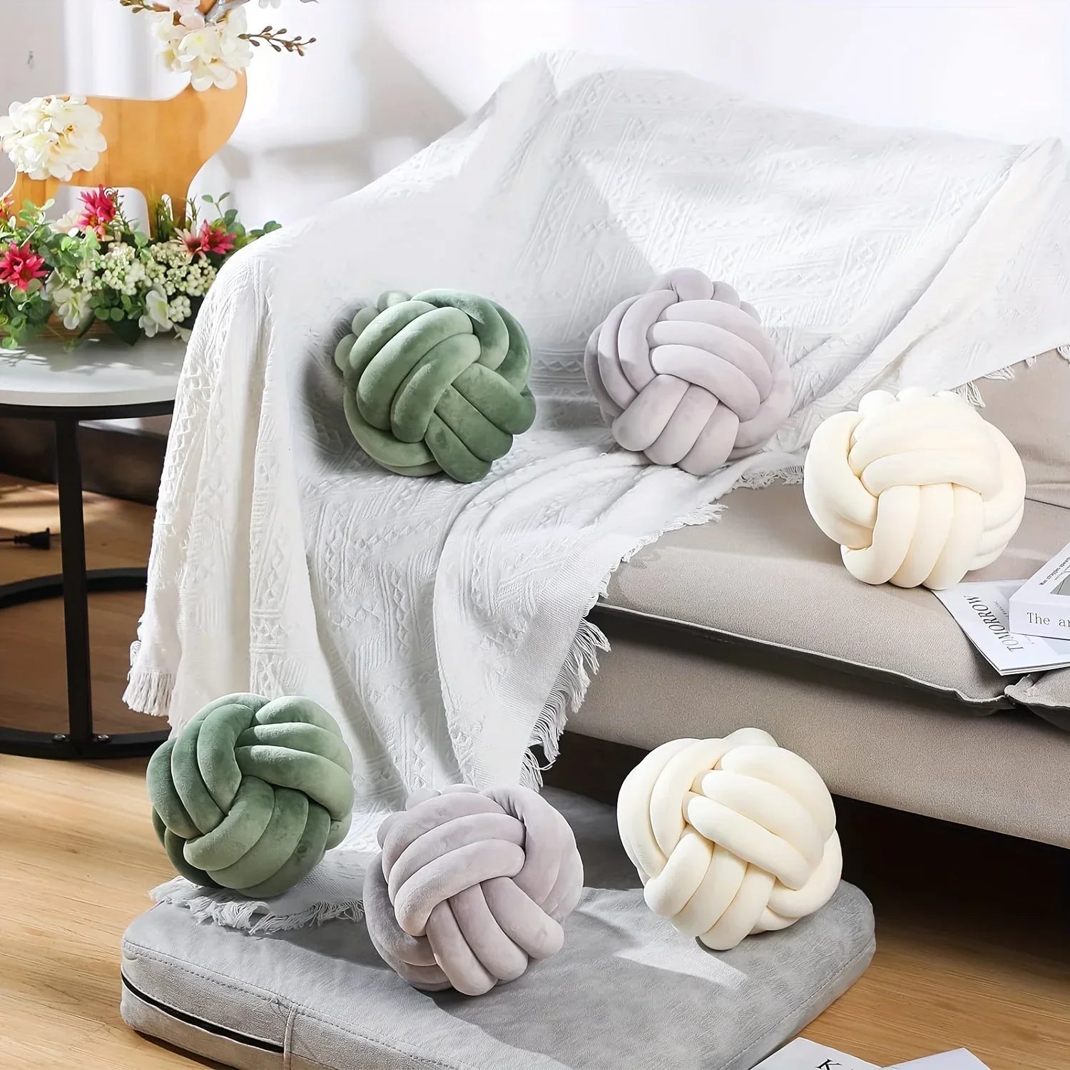 Nordic Knot Ball Cushion