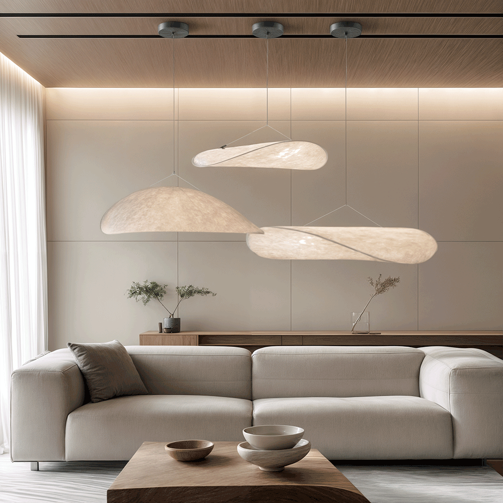 Vertigo Leaf Chandelier | Potato Chip Lamp