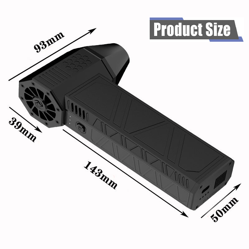 Mini Turbo Jet Fan X3 - 130.000 RPM: Instantly generate speeds up to 52 m/s