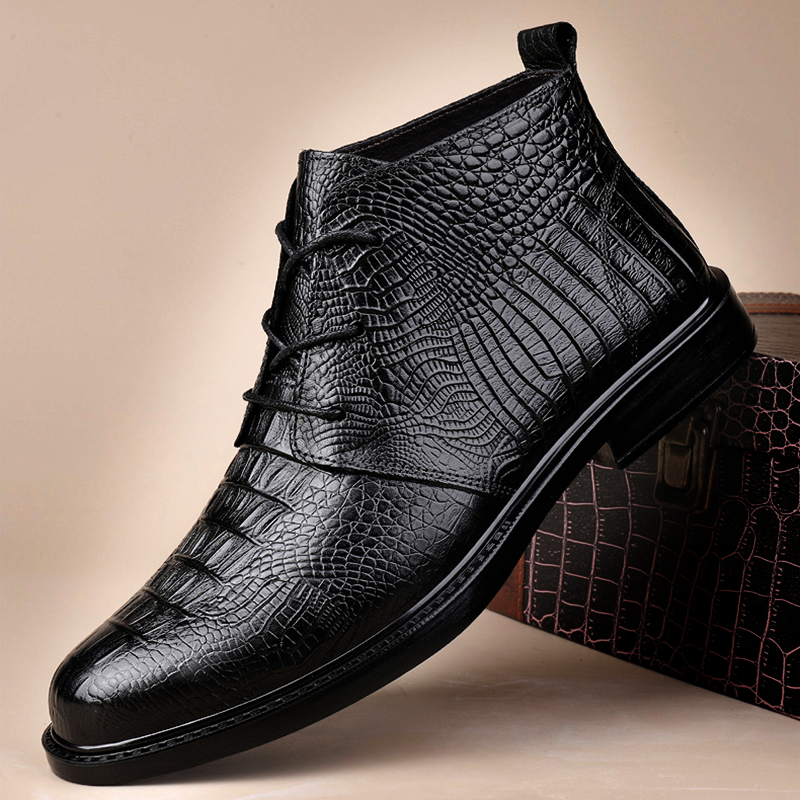 Bottes chukka en alligator