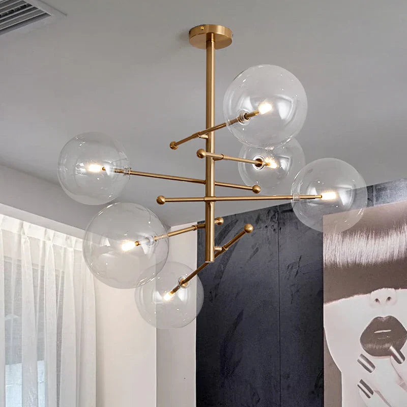 Chandelier en verre Baker