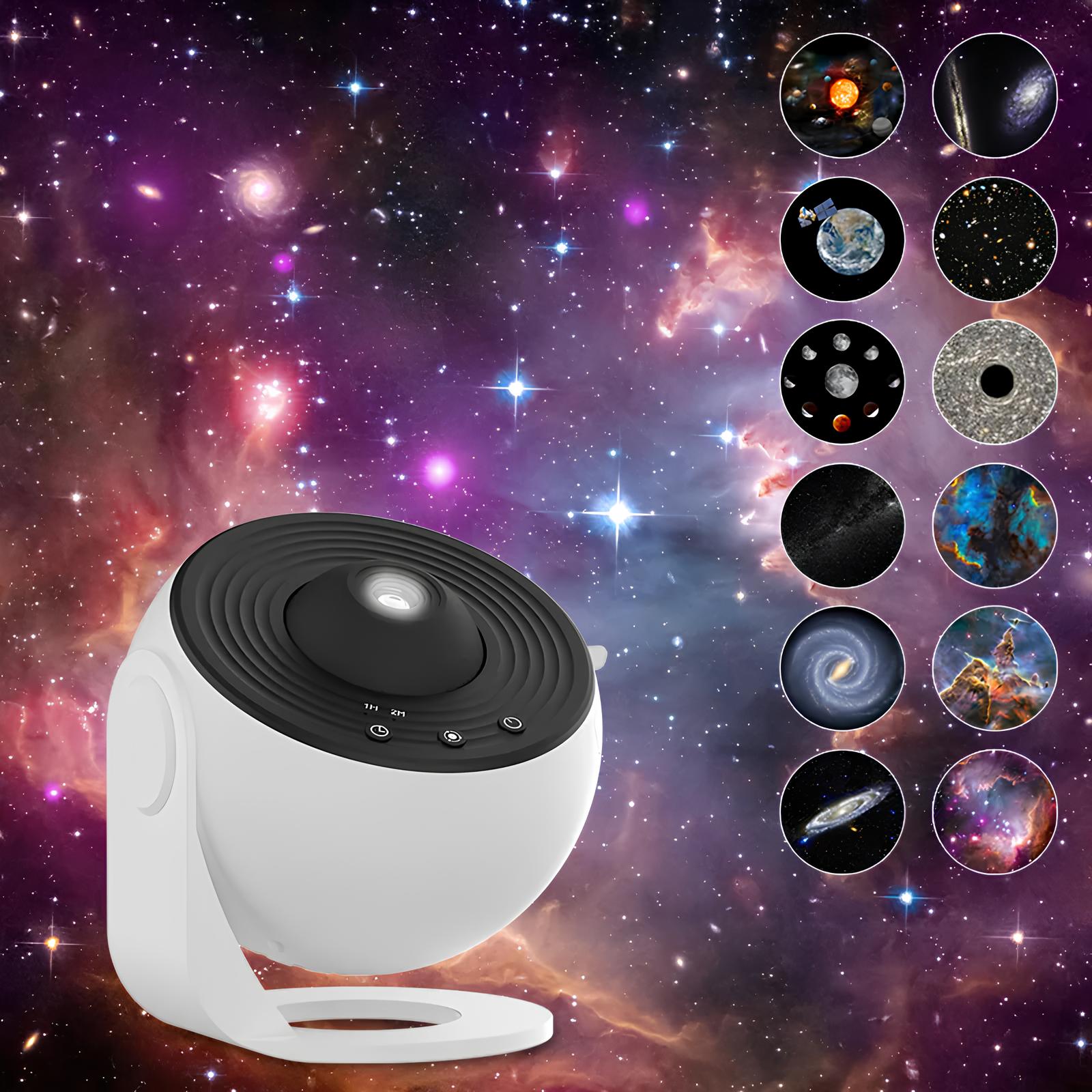 Nachtlampje Galaxy-projector Sterrenhemel-projector 360° draaibare planetariumlamp Slaapkamer