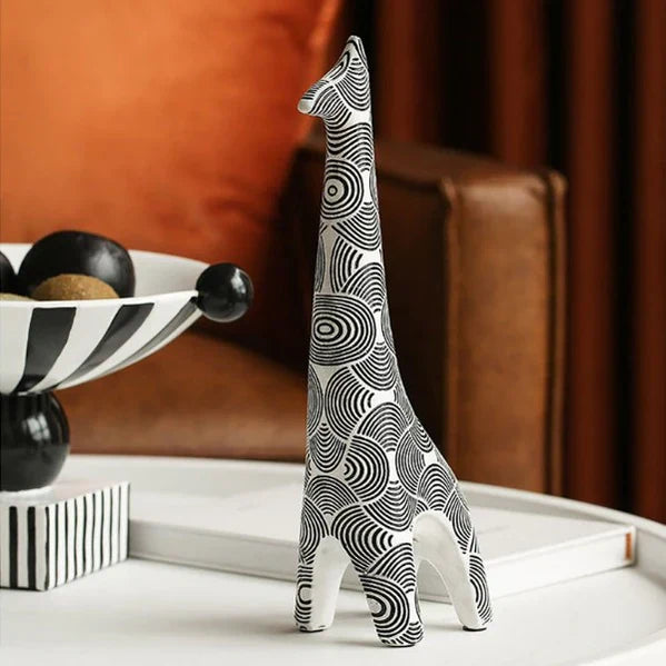 Nordic Black and White Animal Decorative Figurines