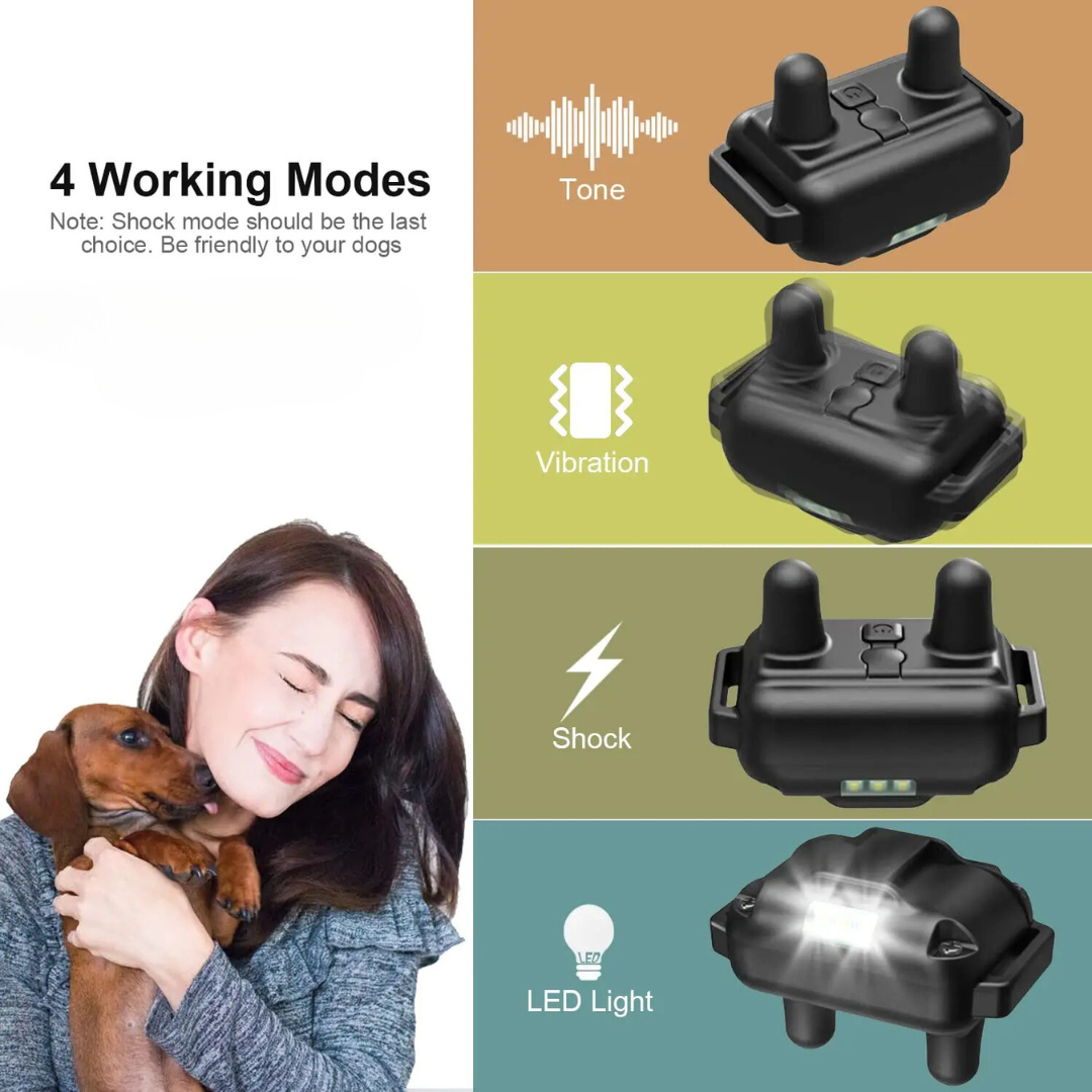 Advanced Dog Training Collar with Remote- 3 Training Modes (Beep, Vibration, Shock)