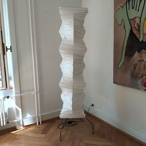 Rice paper floor lamp