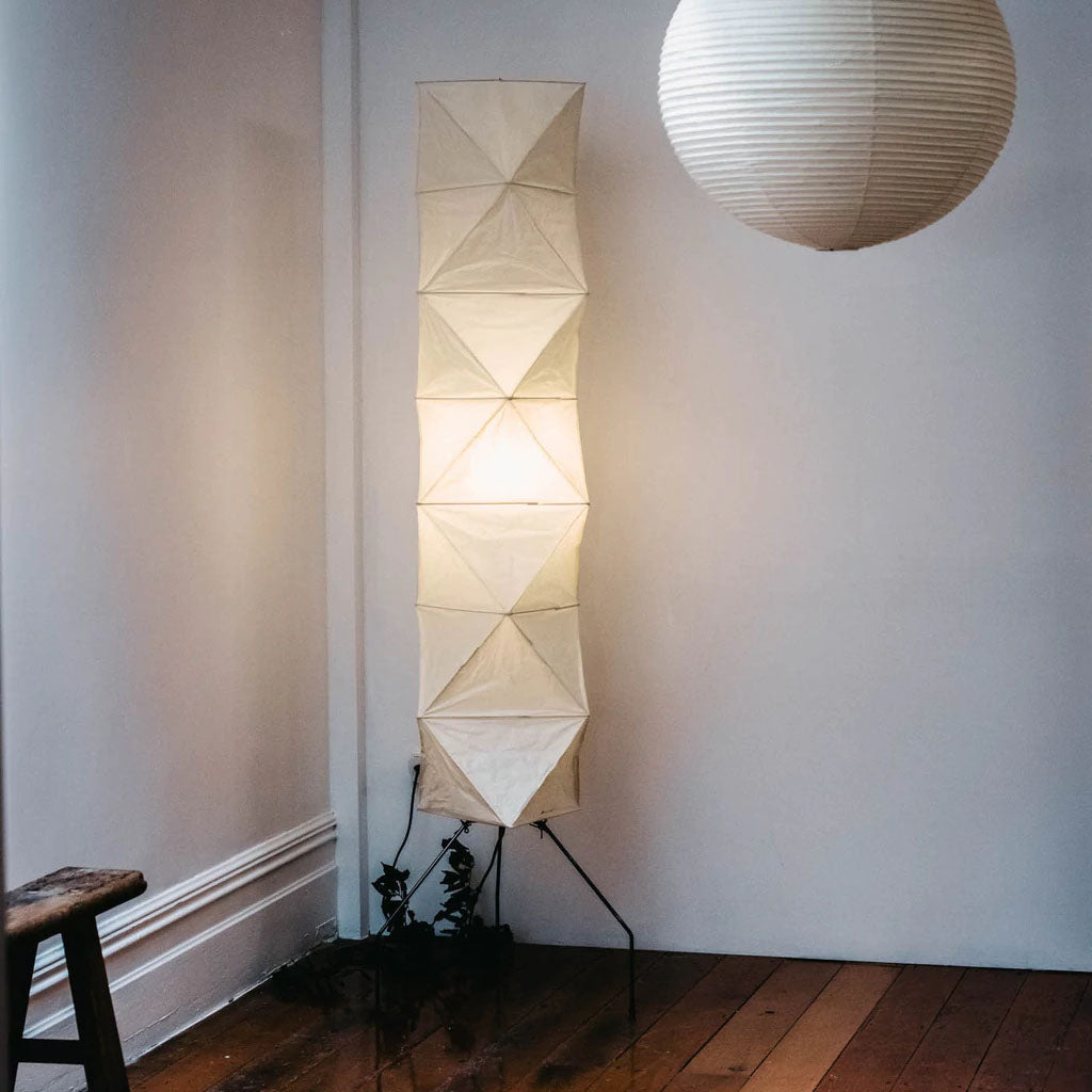 Rice paper floor lamp