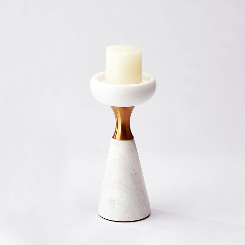 Modern White Marble Candle Holder/decor