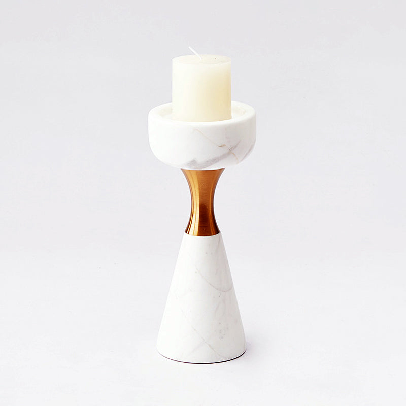 Modern White Marble Candle Holder/decor