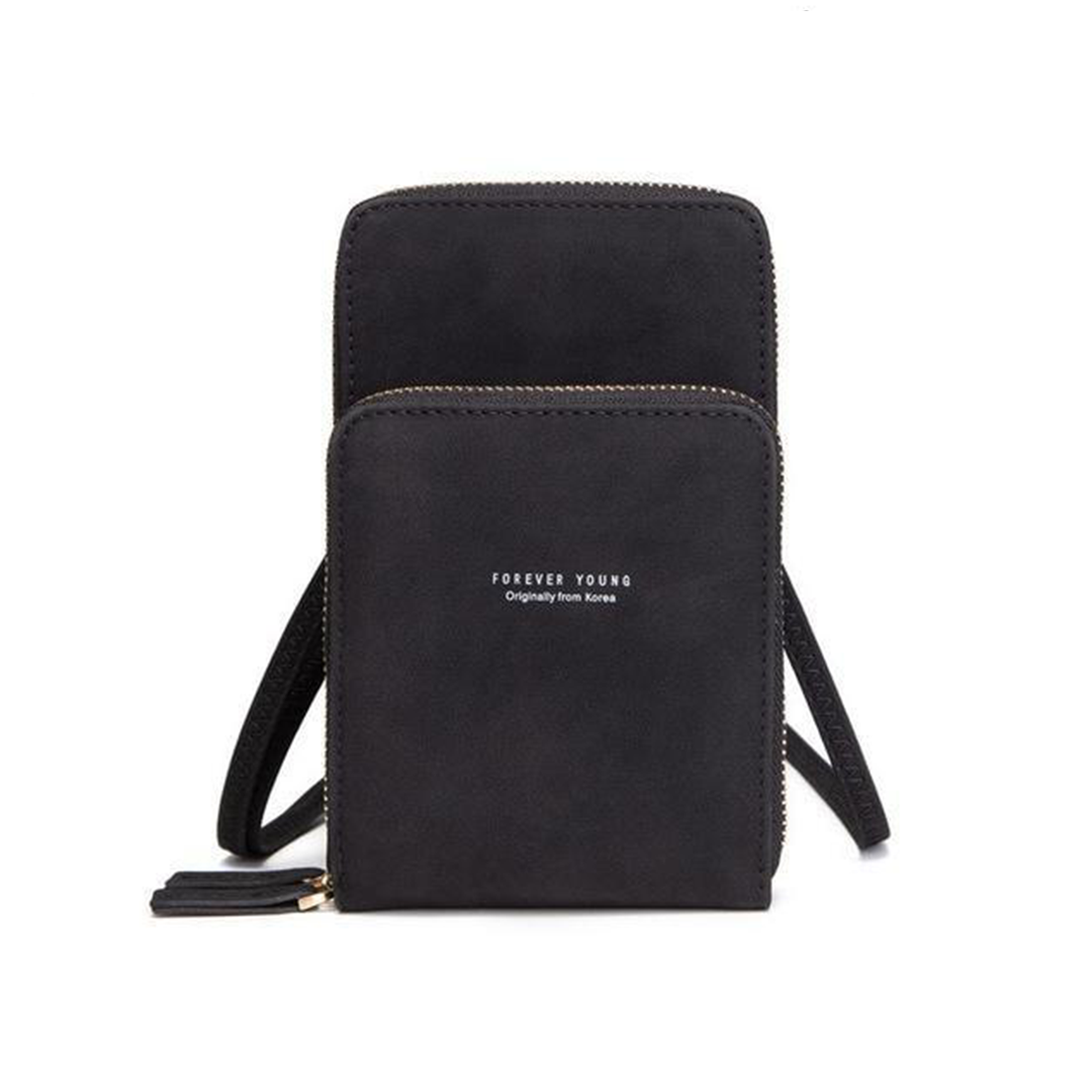 Triple Secure Leather Phone Purse: Elegance Meets Practicality