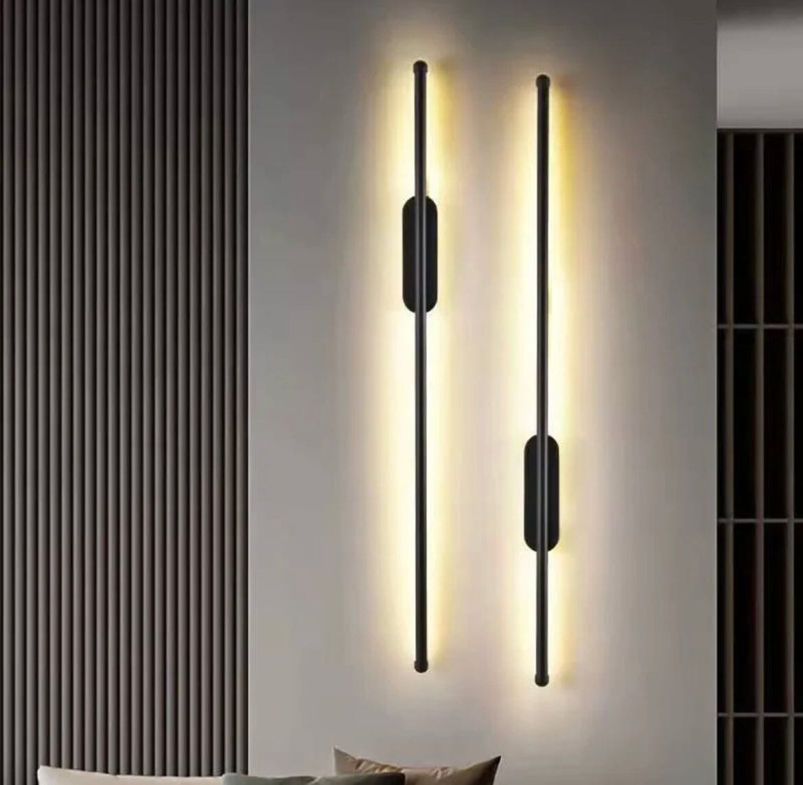 Vrimlo Black Tube Wall Lamp