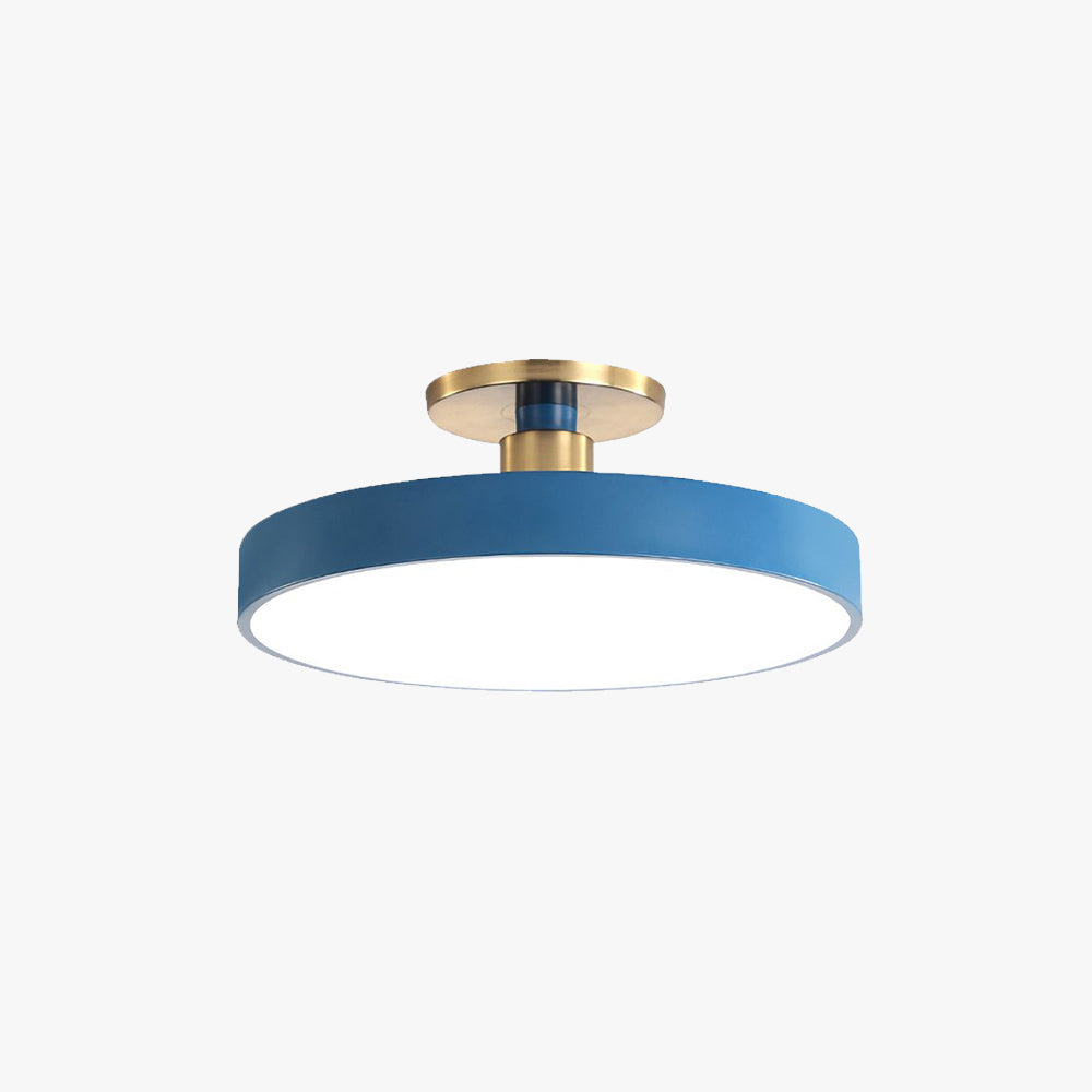 Nordisk Minimalistisk Rund Takmonterad Lampa