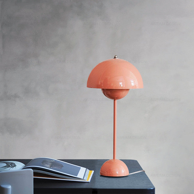 Grande lampe de table Macaron aux champignons – Lueur douce et design élégant