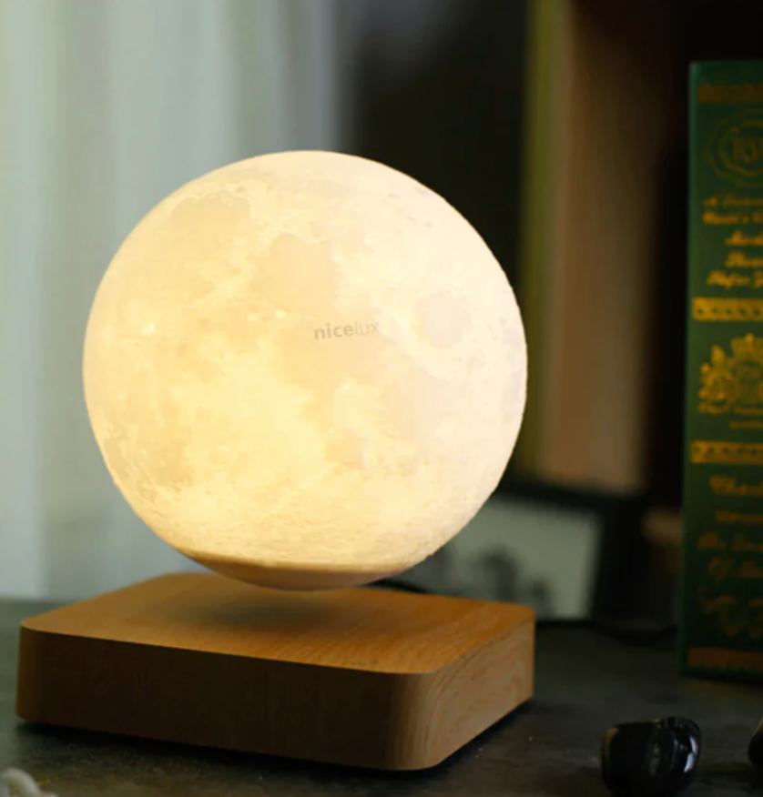 Magic Moon Lamp – Lampada LED galleggiante con calda illuminazione ambientale, perfetta per l'arredamento della casa