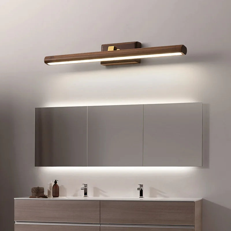 LumiMystic - Black walnut lamp - perfect for bathroom