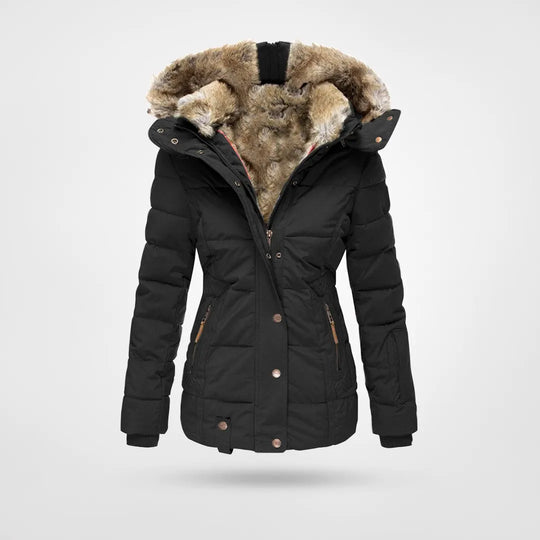 Zarah - Warm waterproof winter jacket with lining and hood