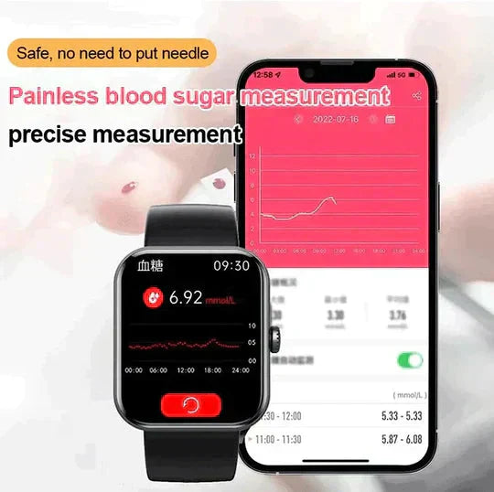 Bloedglucosemonitoring smartwatch