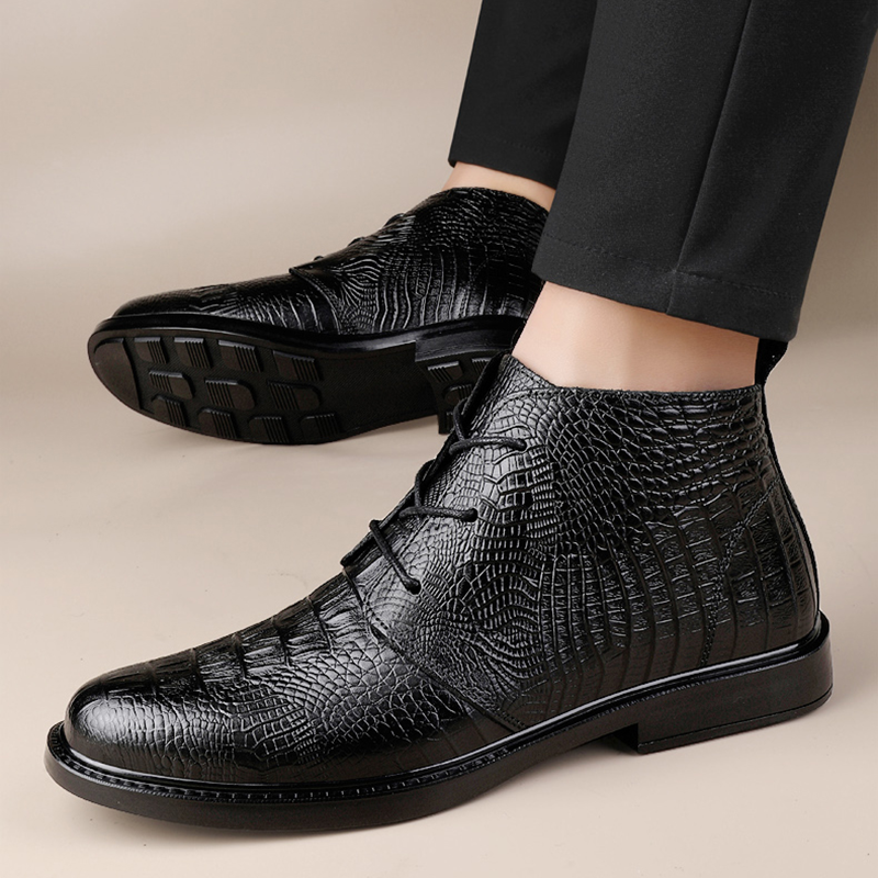 Bottes chukka en alligator