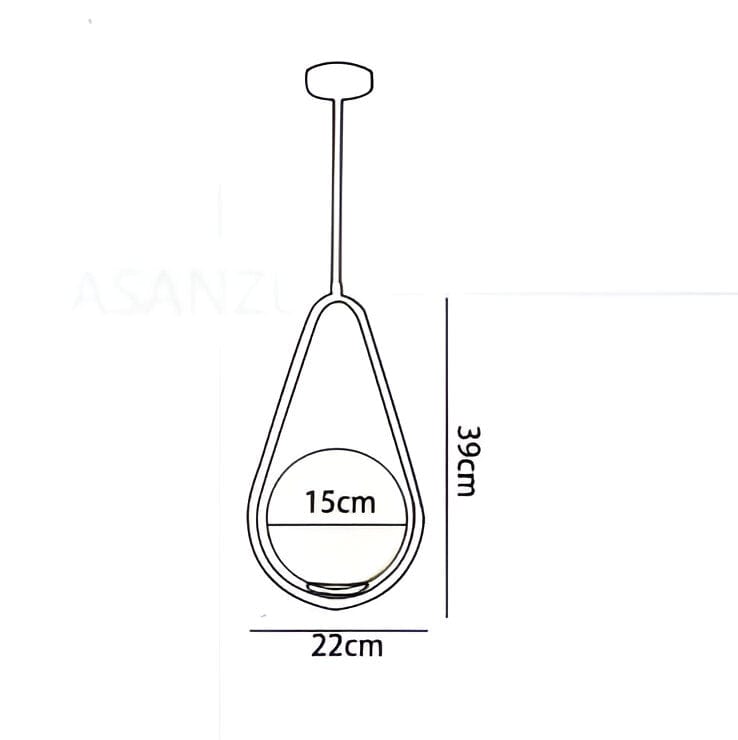 Luzes Pendentes de Bola de Vidro LED