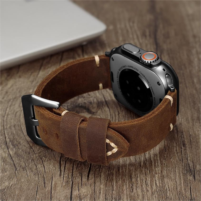 Vintage-Lederarmband für die Apple Watch