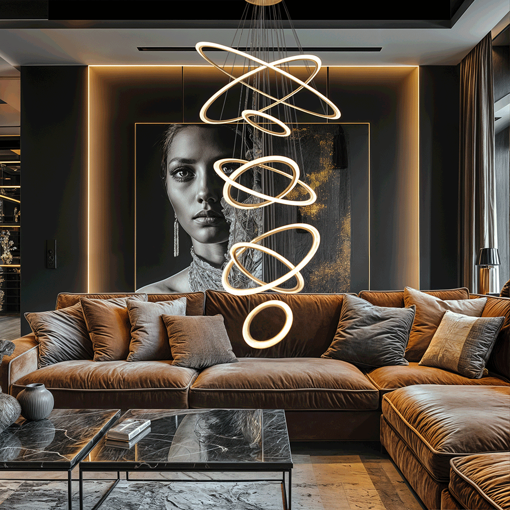 Mia Ring Chandelier