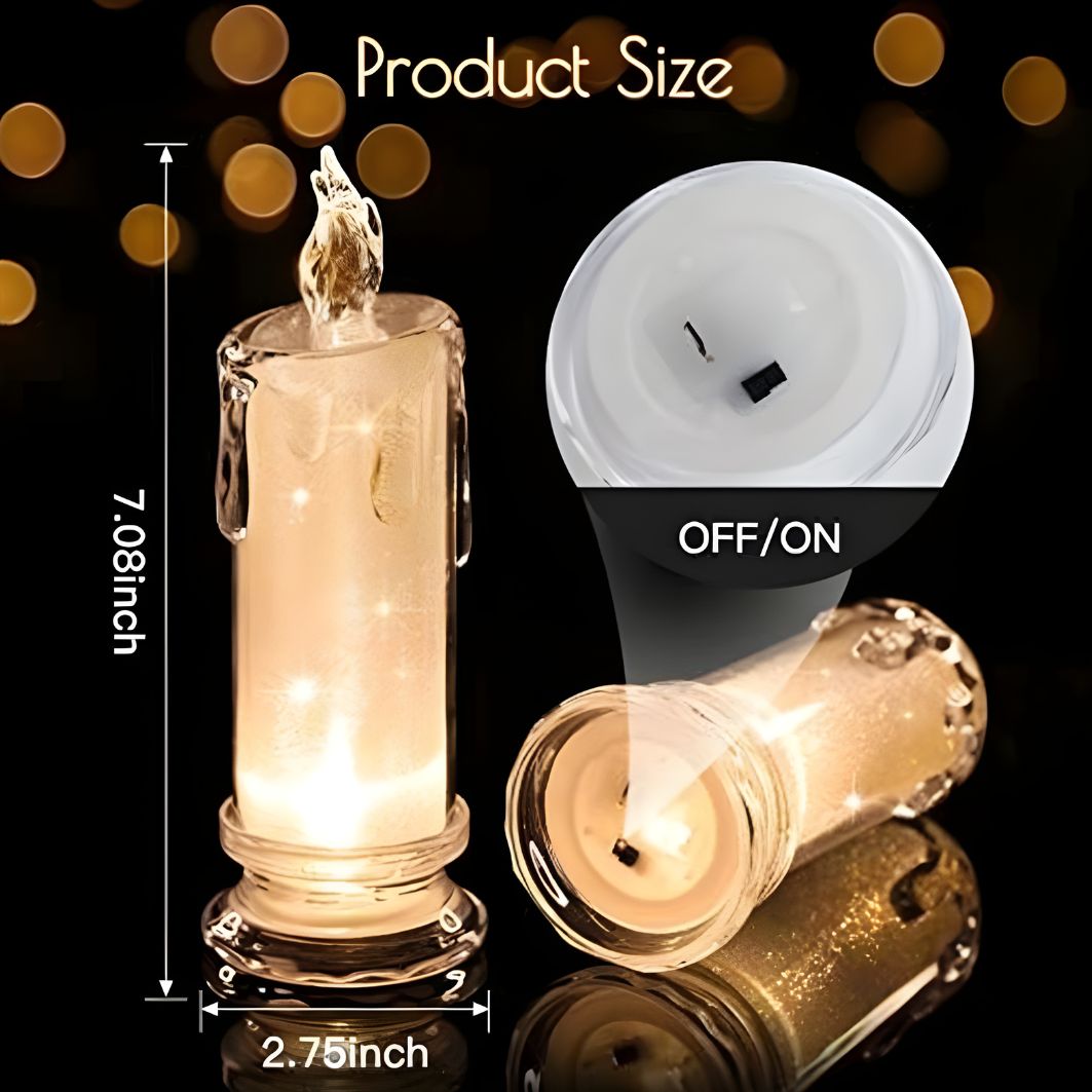 4pcs Mystic Glow Flameless Led Candles