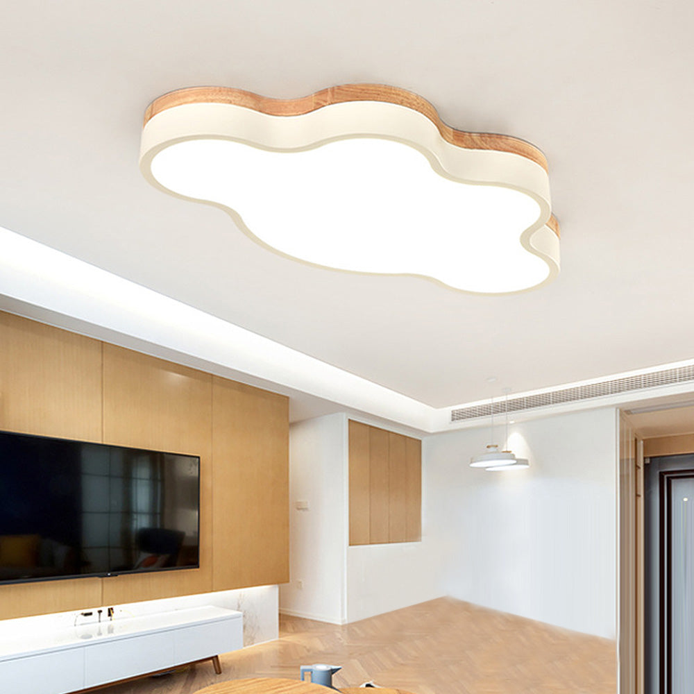 Lámpara de techo LED con diseño de nubes