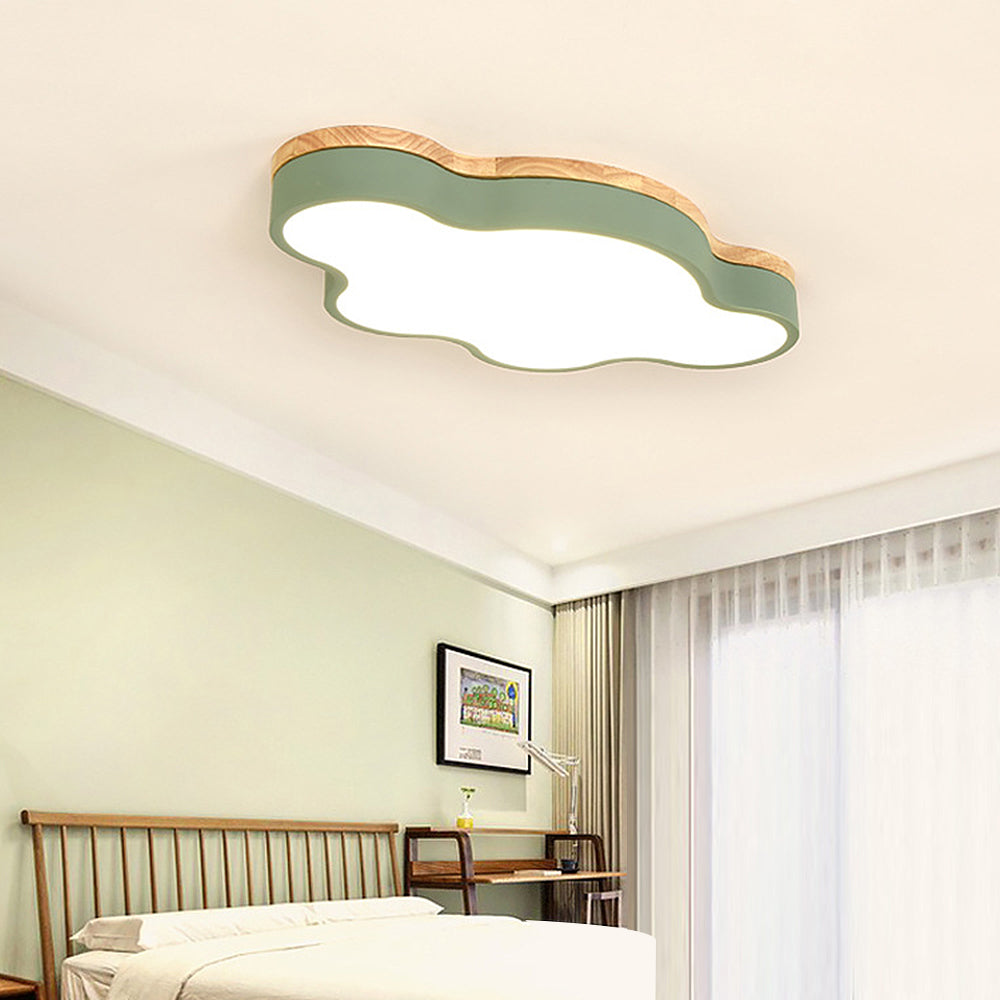 Lámpara de techo LED con diseño de nubes