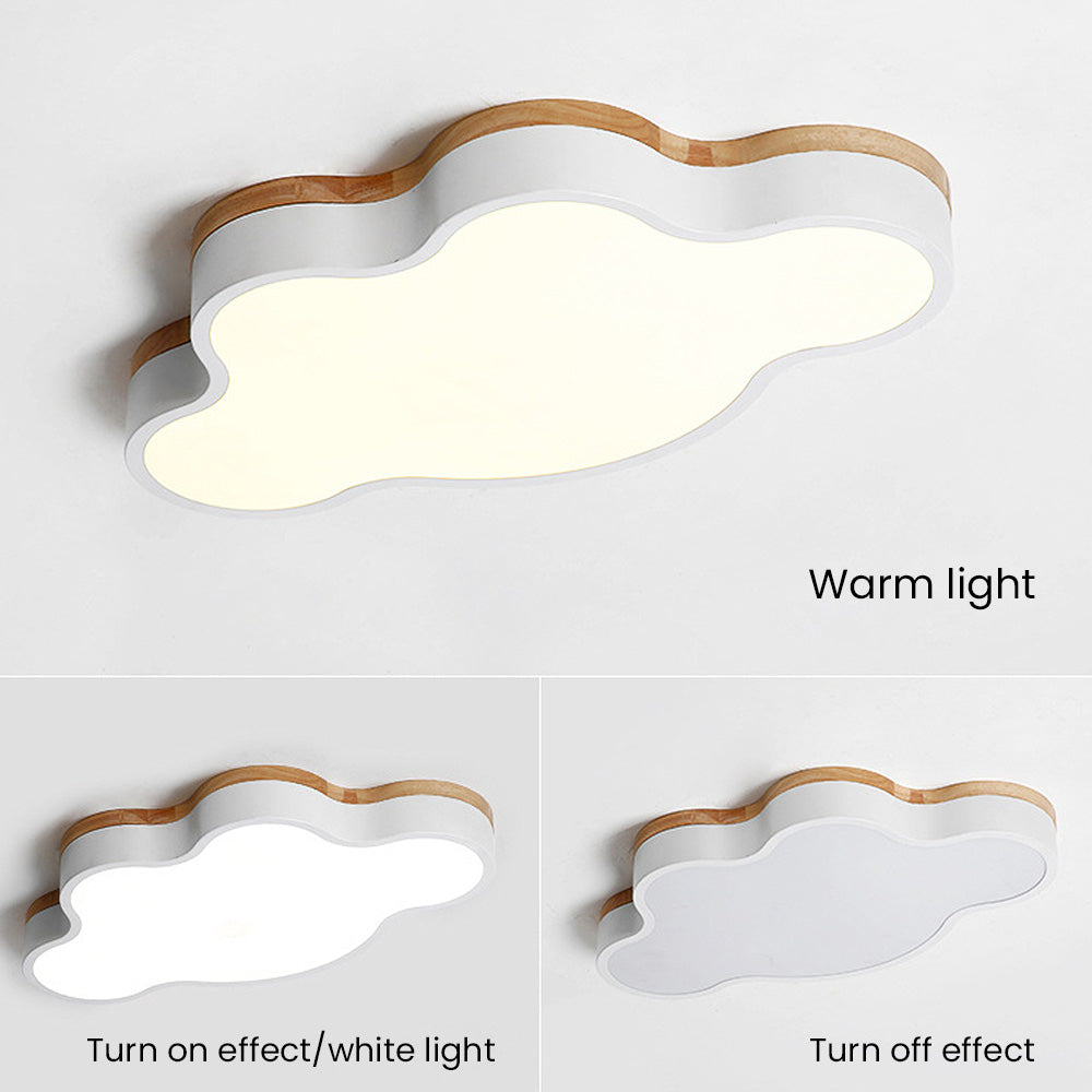 Lámpara de techo LED con diseño de nubes