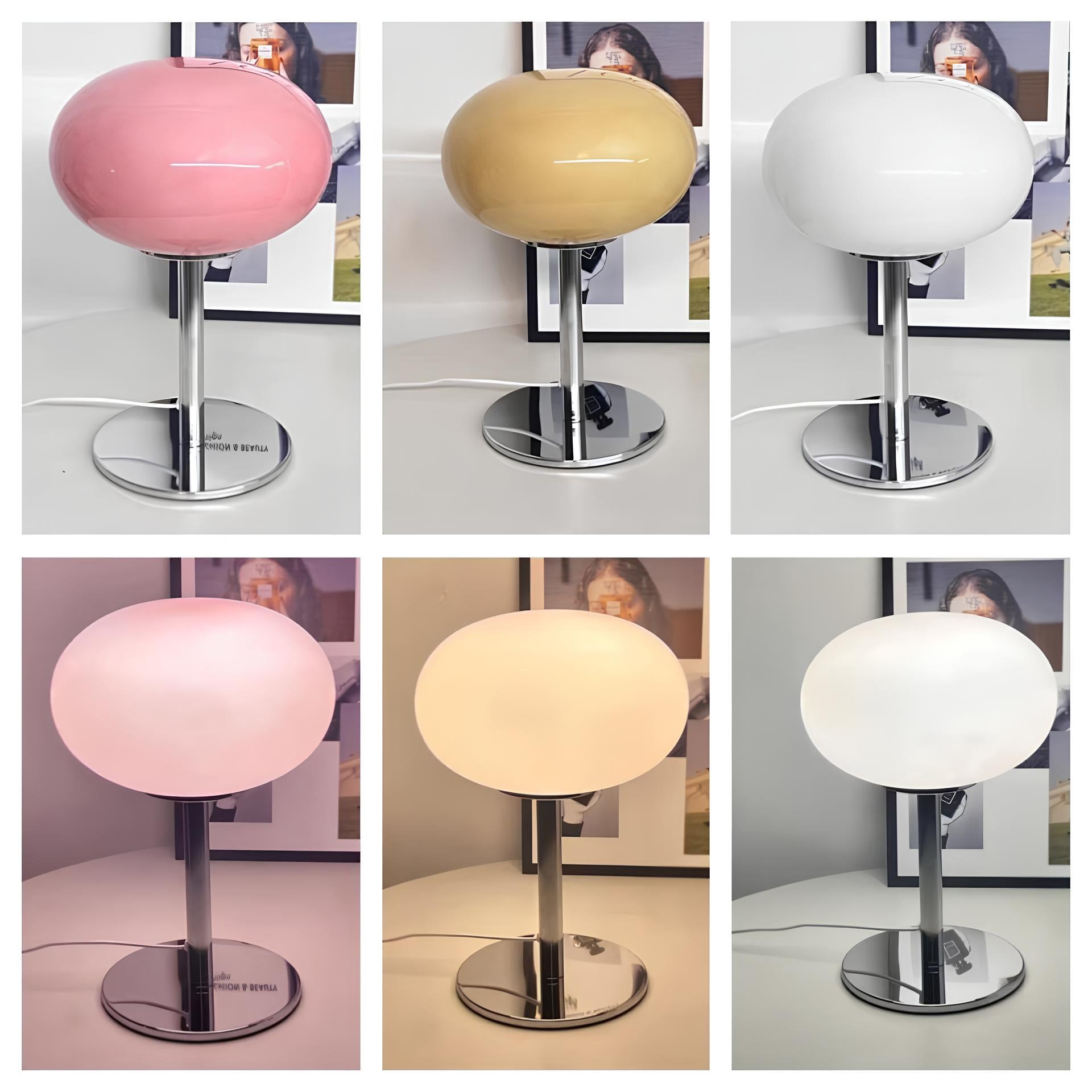 Lollipop glas bordlampe