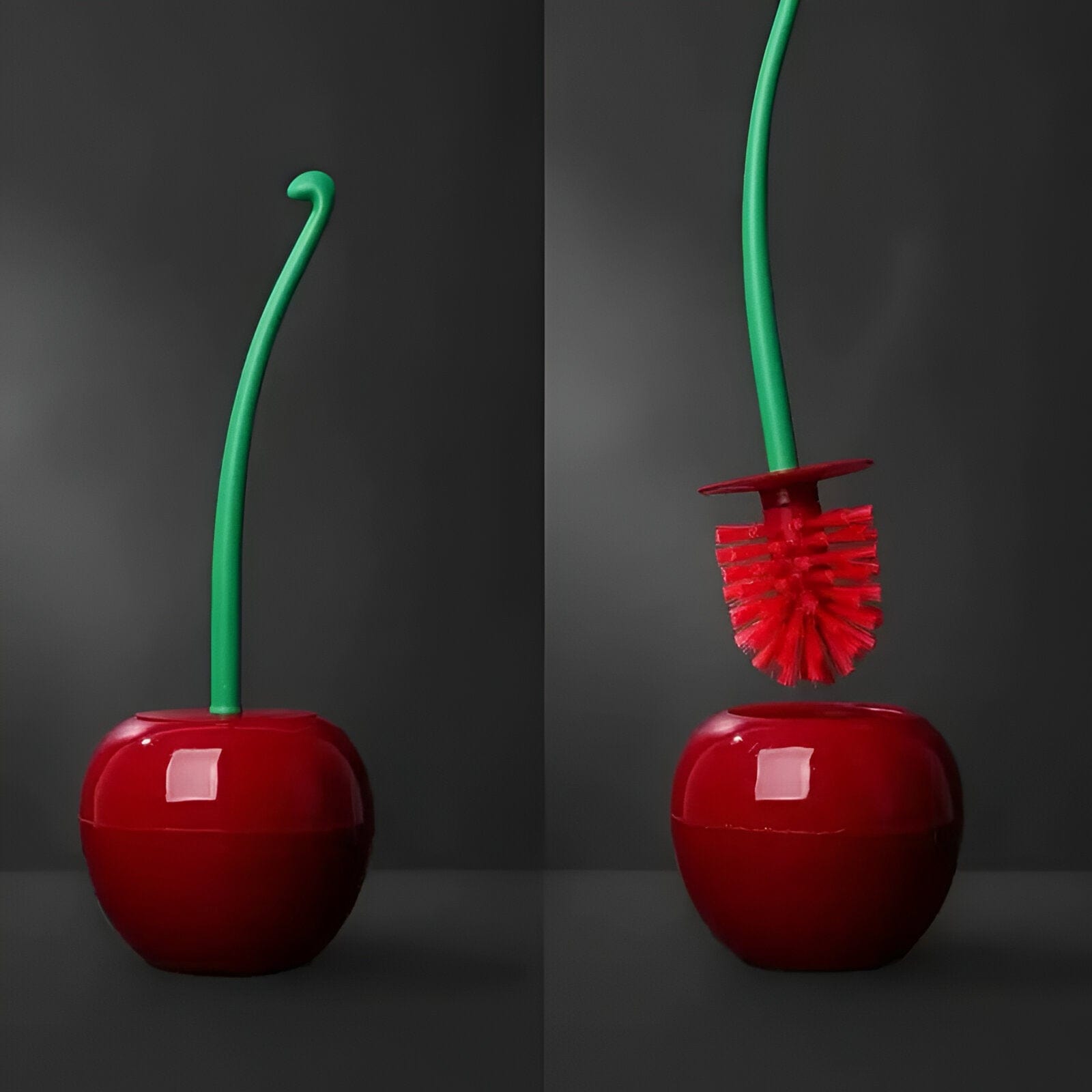 Cherry Shaped Toilet Brush Set