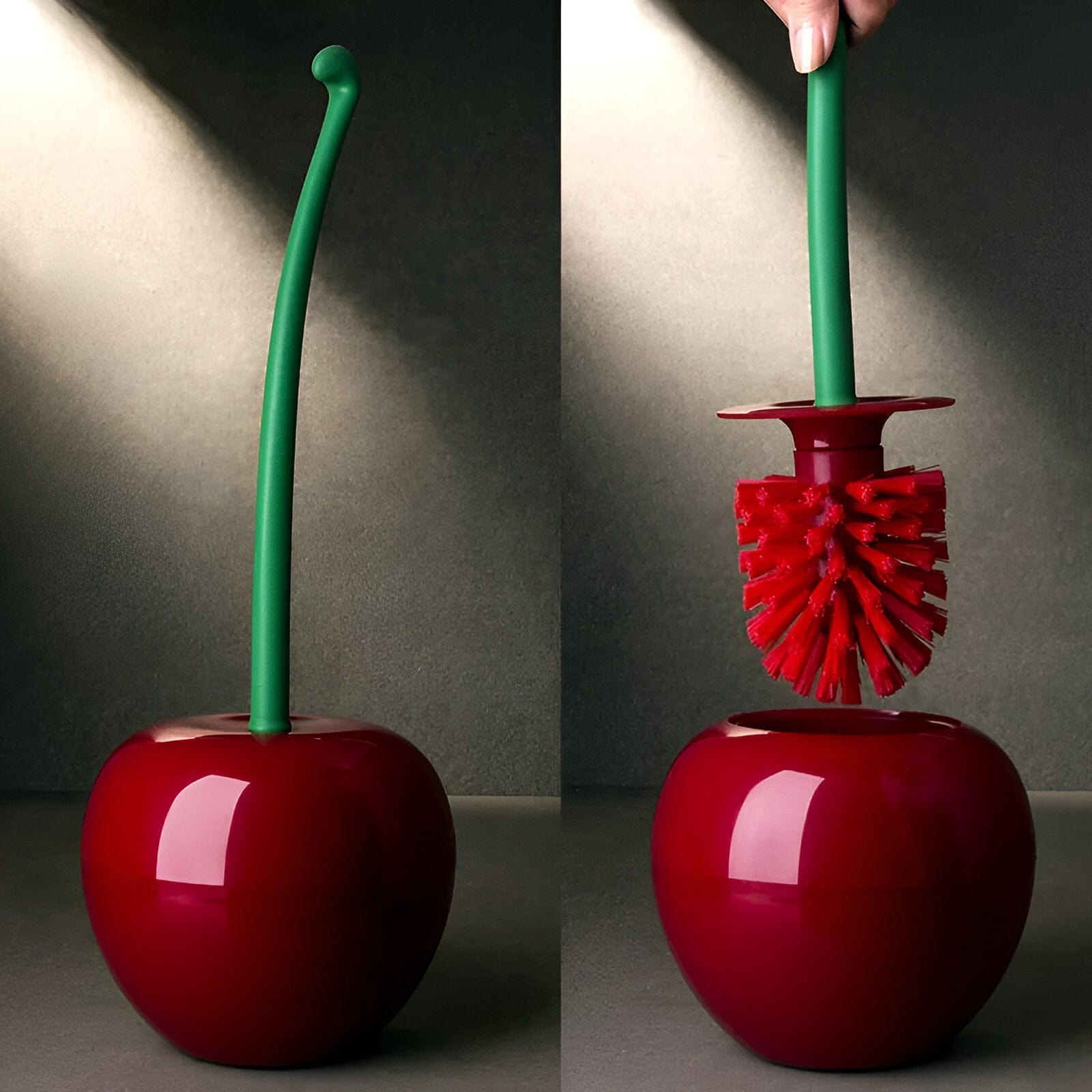 Cherry Shaped Toilet Brush Set