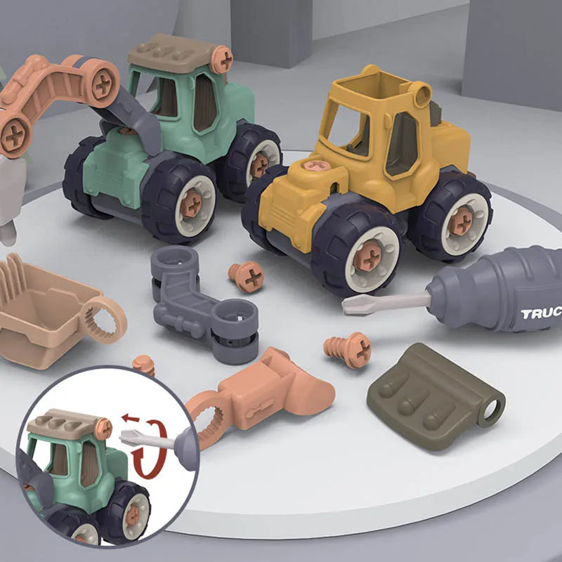 Building Masters Mini Engineering Vehicle Set™ - Mini construction vehicles