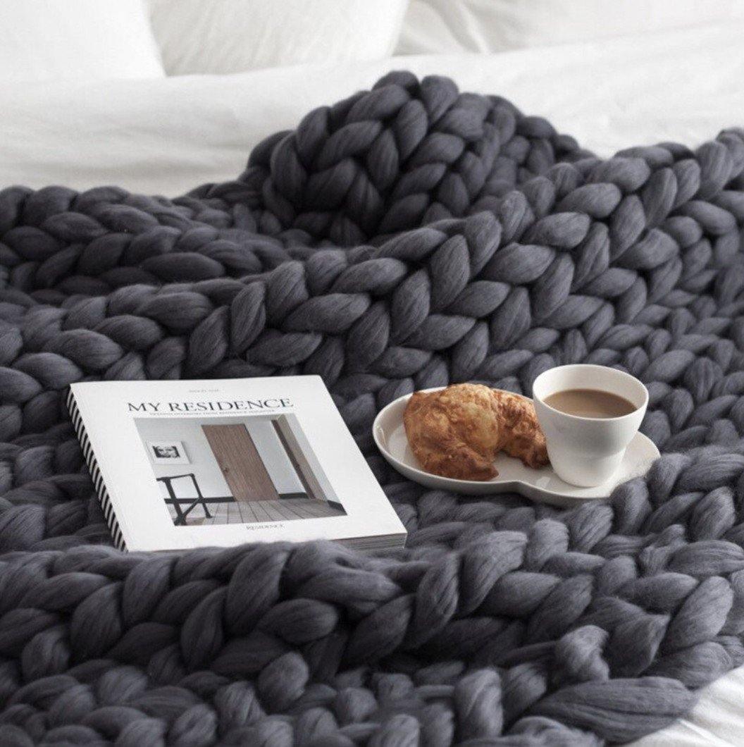 Manta de Tricô Chunky Hygge