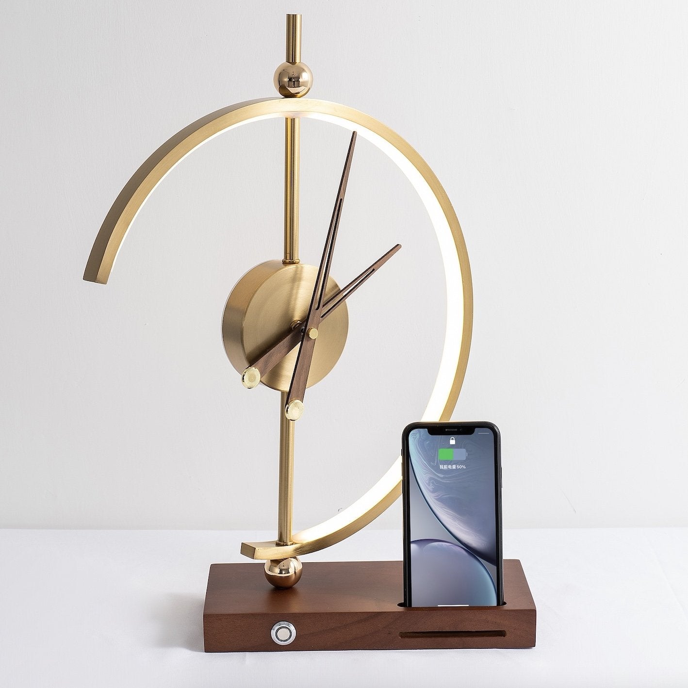 NagoyaLight™ | Orologio lampada di lusso con caricabatterie