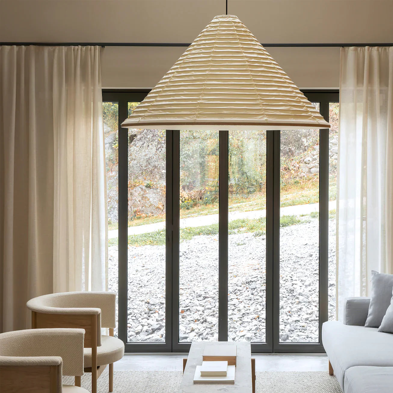 Cone Washi Pendant Light lamp