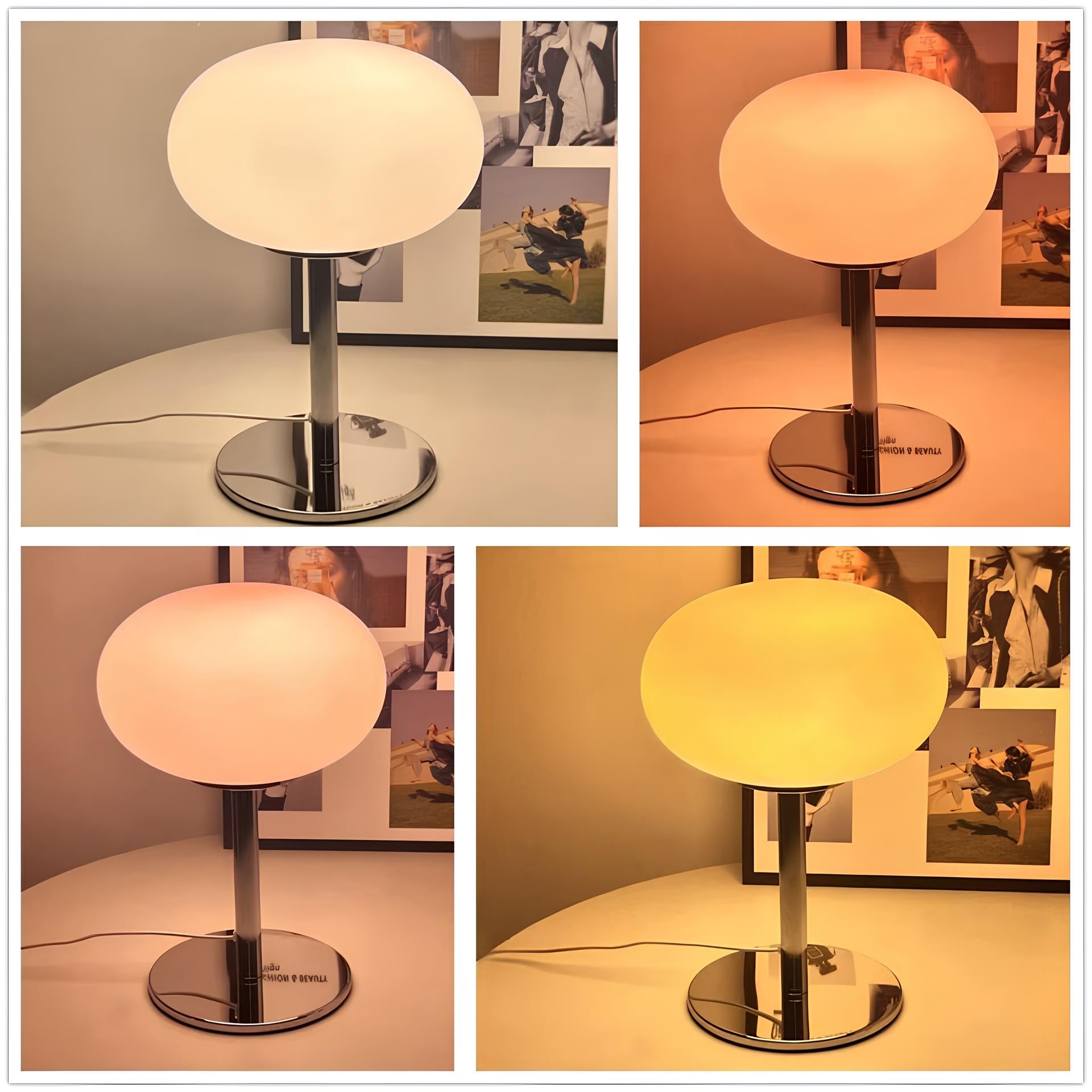 Lollipop glas bordlampe