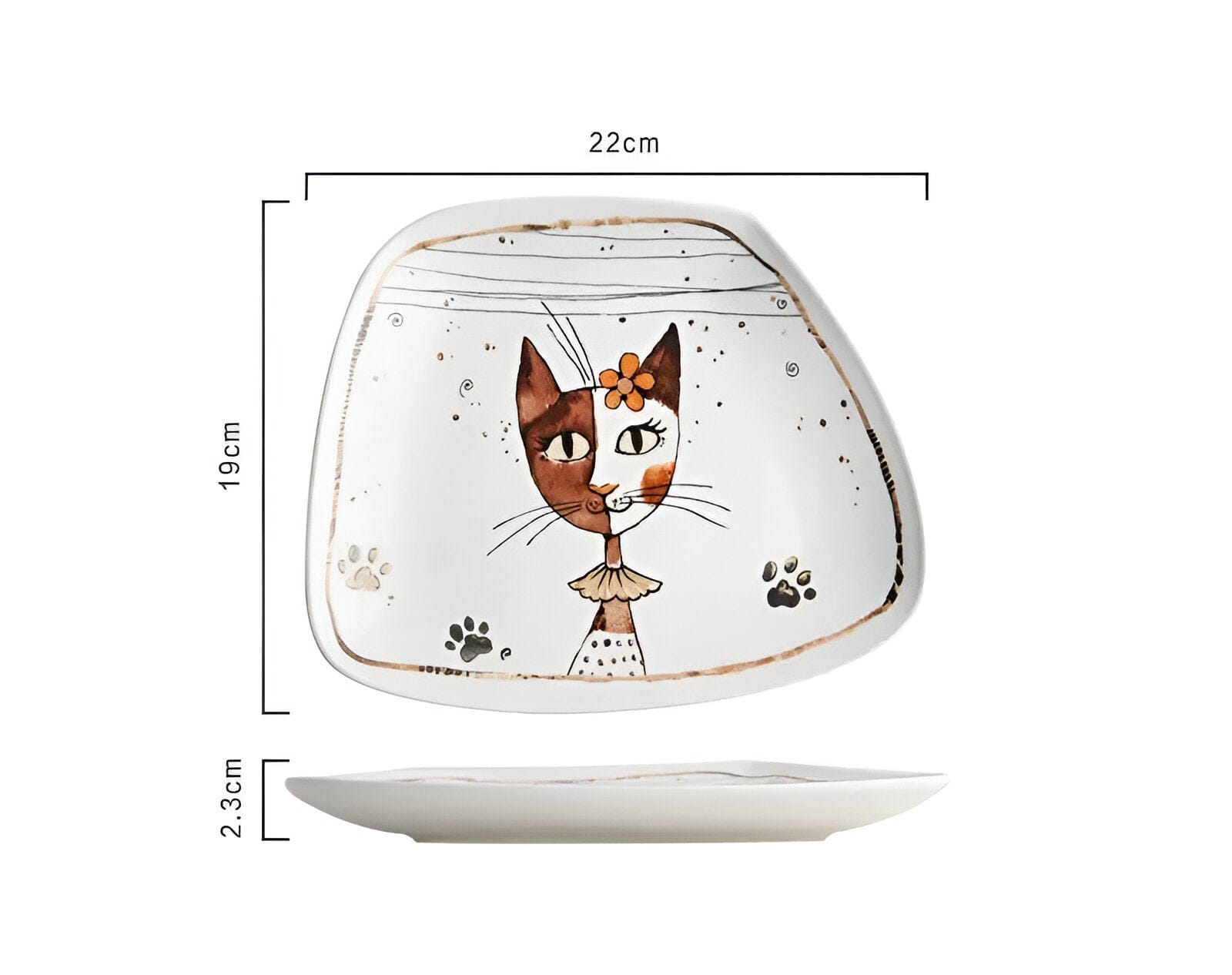 Cartoon Cat Ceramic Tableware