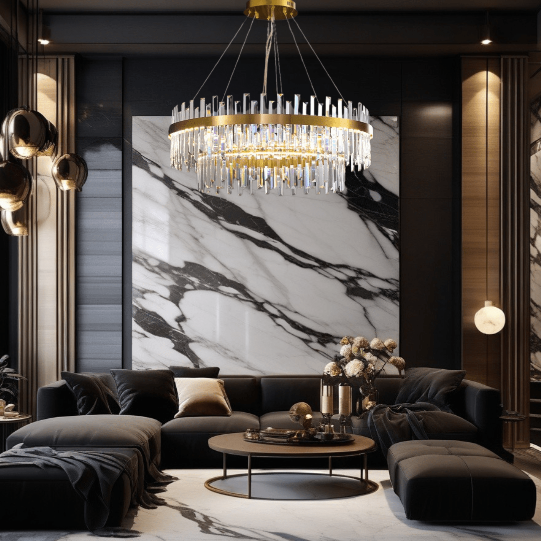 Chandelier en cristal Orion