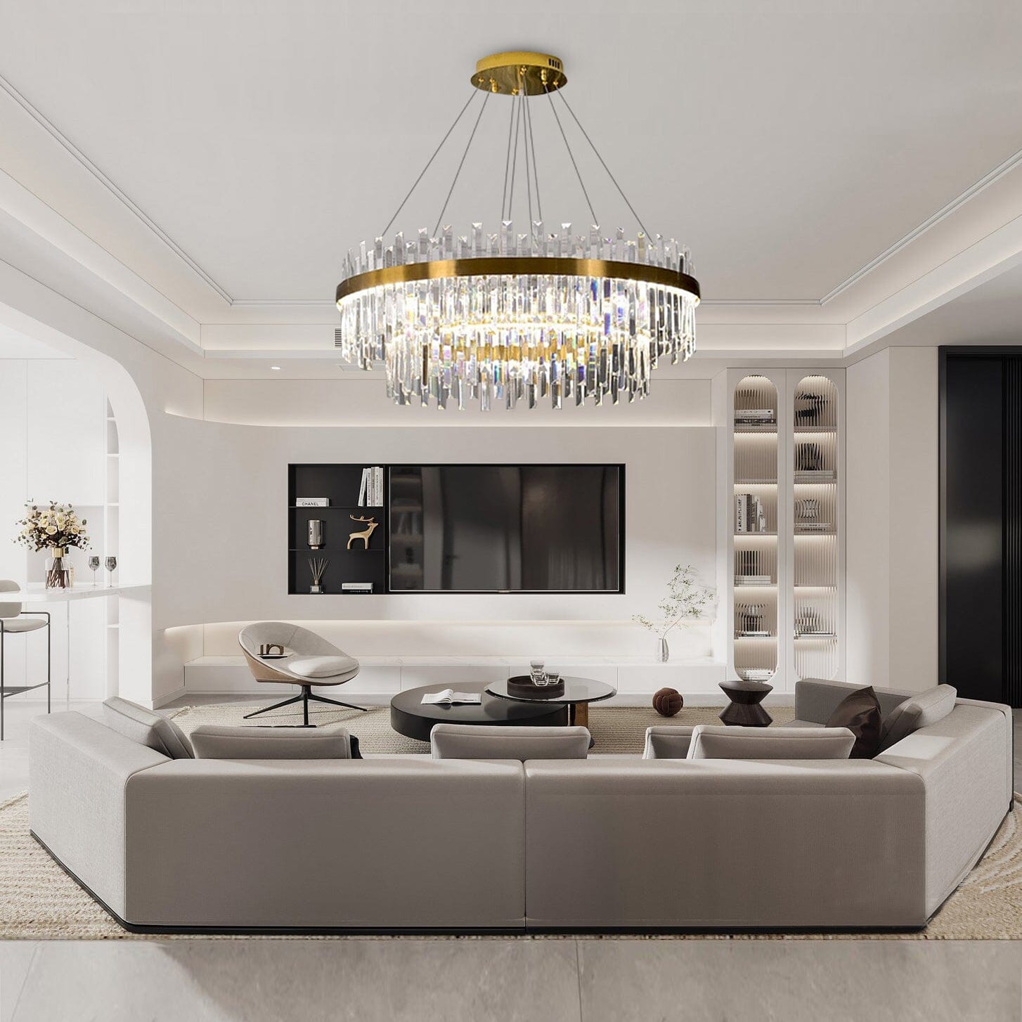 Chandelier en cristal Orion