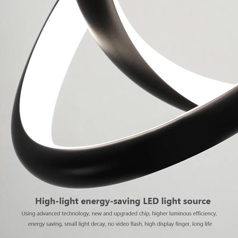 Mini Black Circle LED Pendant Lamp