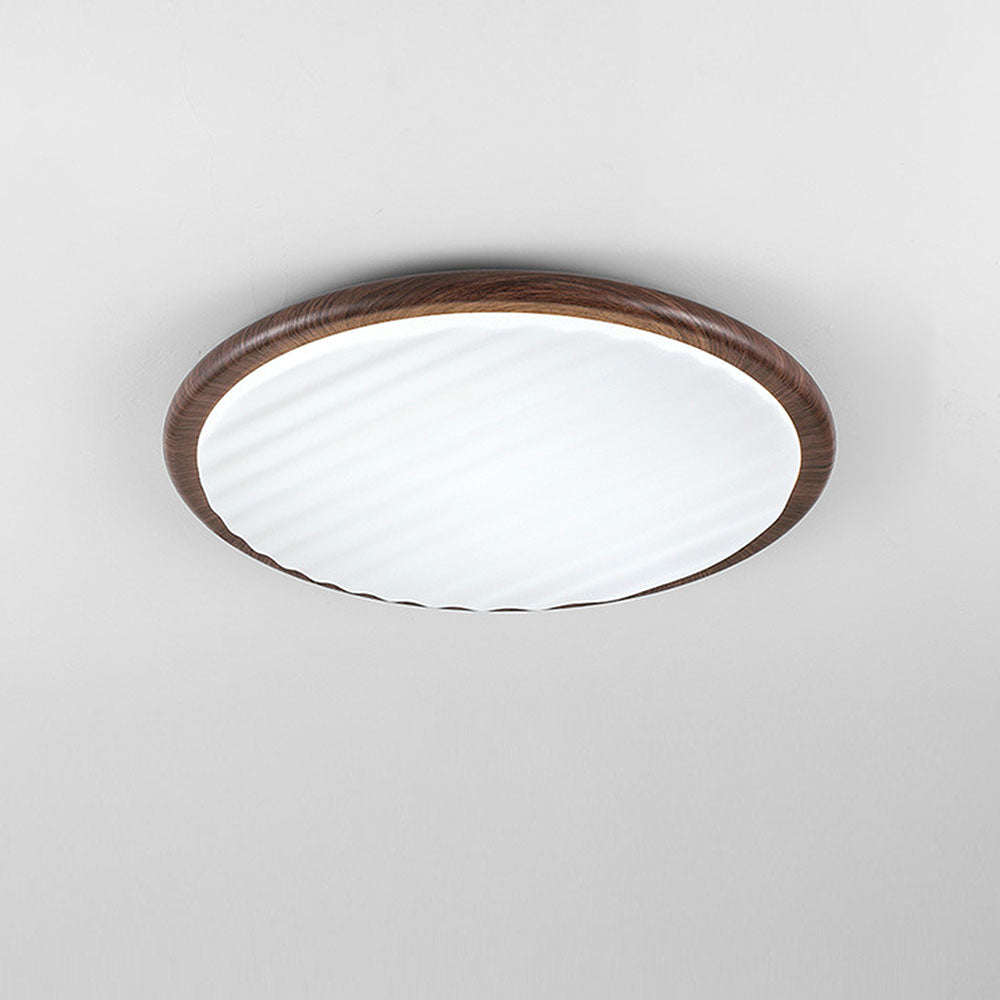 Ronde houten LED-slaapkamerplafondlamp