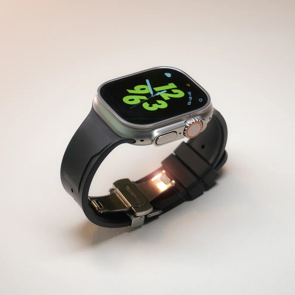 Luxusní FKM motýlová spona pro Apple Watch