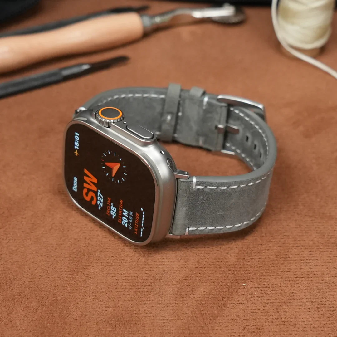 Luxus Vintage Bőr Szíj Apple Watch-hoz