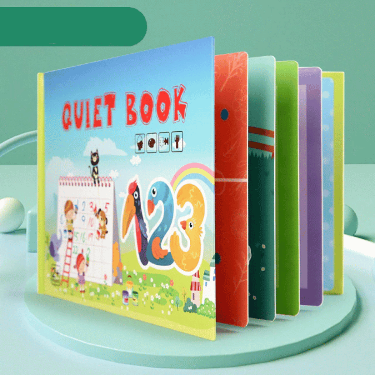 Quiet Book™ - Utveckla Finmotorik - Lärbok