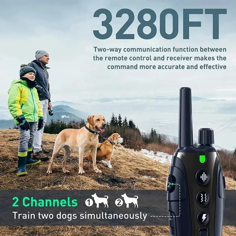 Dog Training Collar with Remote - 3280 Feet Range & Shock Collars for Dogs