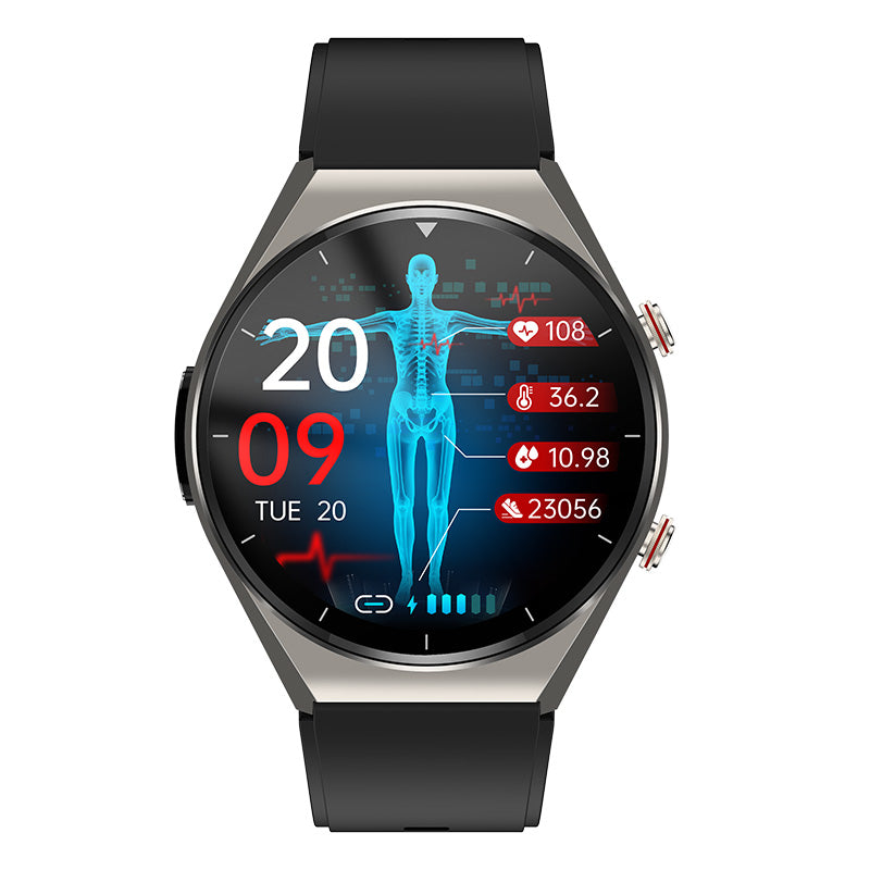 Bloedsuikerspiegel met één klik|Bloedglucose Bloeddruk ECG|ECG HRV Hartslagmonitor Gezondheids Smartwatch