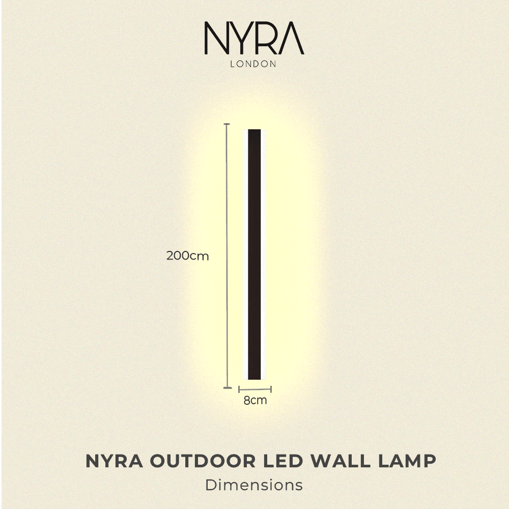 Outdoor LED wall lamp