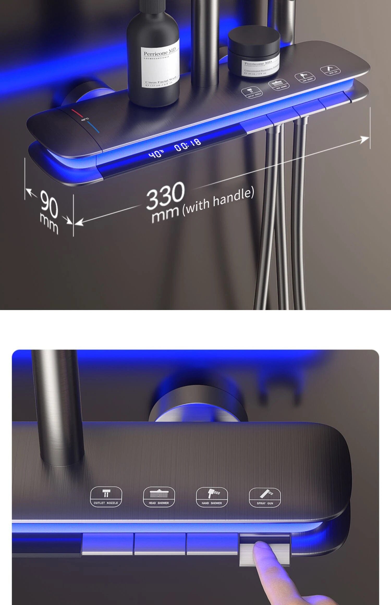 Vrimlo UFO Keys Digital Shower unit